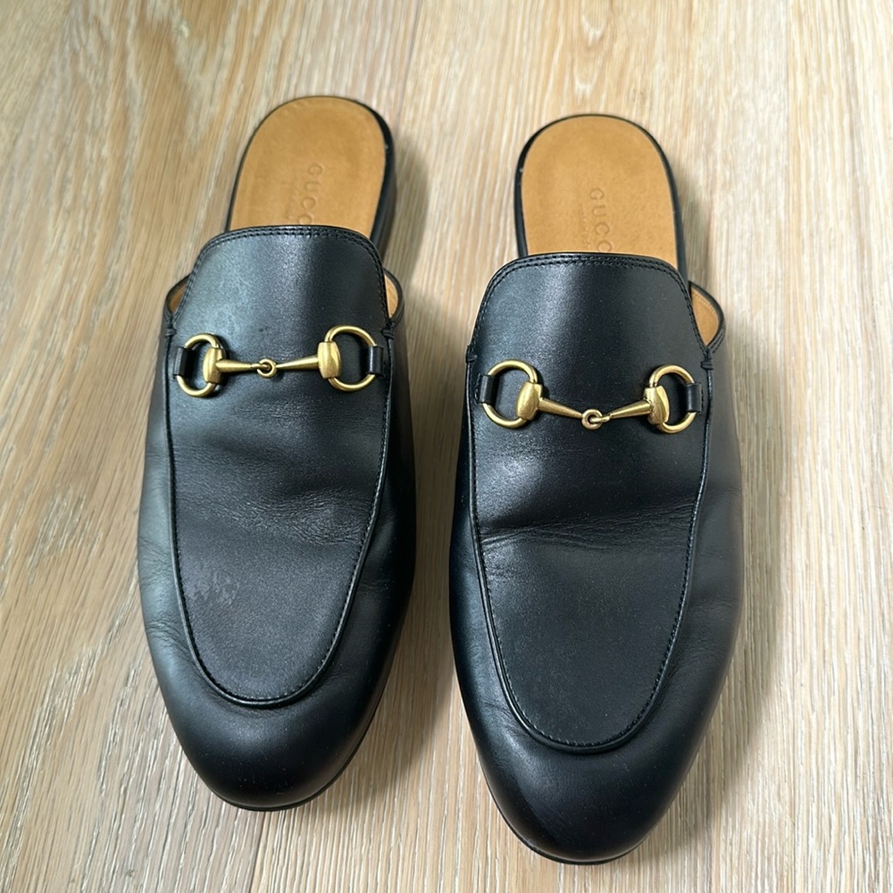 Gucci mules.